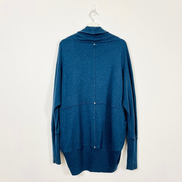 Aritzia Wilfred Blue Open Front Shawl Sweatshirt - Picture 2 of 4
